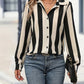 New Striped Colorful Women's Cardigan Top
