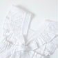 Girls' Cotton And Linen Bowknot Wooden Ear Embroidery Dress