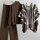 Casual Suit Women's Idle Style Knitwear Three-piece Set