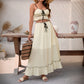 Casual Beach Vacation Set Bow-Tie Lace Skirt
