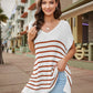 V-neck Sweater Loose Plus Size Top