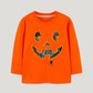 European And American Style Babies' Long Sleeve T-shirt Autumn Fluorescent Pumpkin Printed Top