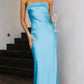 Spring And Summer New European And American Elegant Socialite Sleeveless Backless Tube Top Dress Women