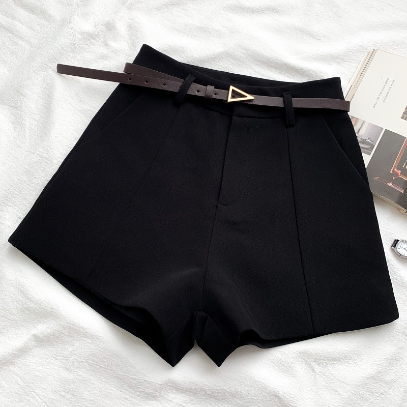 Short de costume slim taille haute polyvalent et tendance