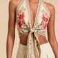 Women's Fashion Casual Backless Printed Camisole