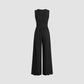 European And American New Sleeveless Knitted Jumpsuit