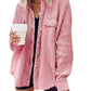 Women's Patchwork Irregular Shirt Jacket