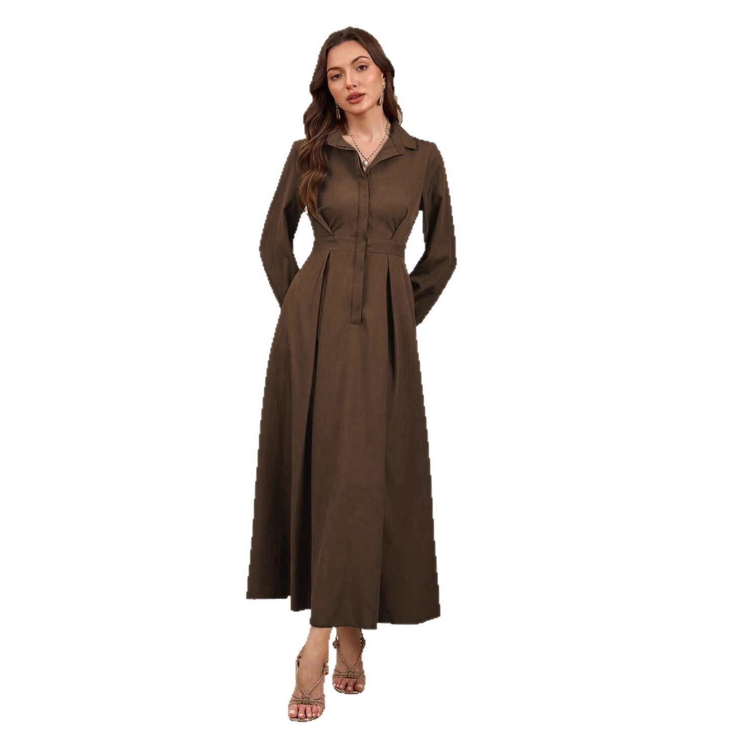 Fashionable And Elegant Long-sleeved Dress For Women
