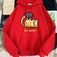Pull à capuche à motif de personnalité créative