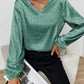 Women's New V-neck Pullover Leopard Print Shirt