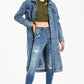 Women's Fashion Wash Retro Slim Denim Top