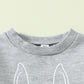 Girls' Popular Sweatshirt Rabbit Pattern