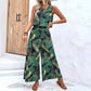 Women's Digital Printing Jerkin Trousers