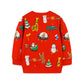 European And American Style Children's Sweater Christmas Style Round Neck Bottoming Tops