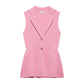 French Design Knitted Vest V-neck