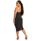 Robe décontractée à manches longues et col rond pour femme