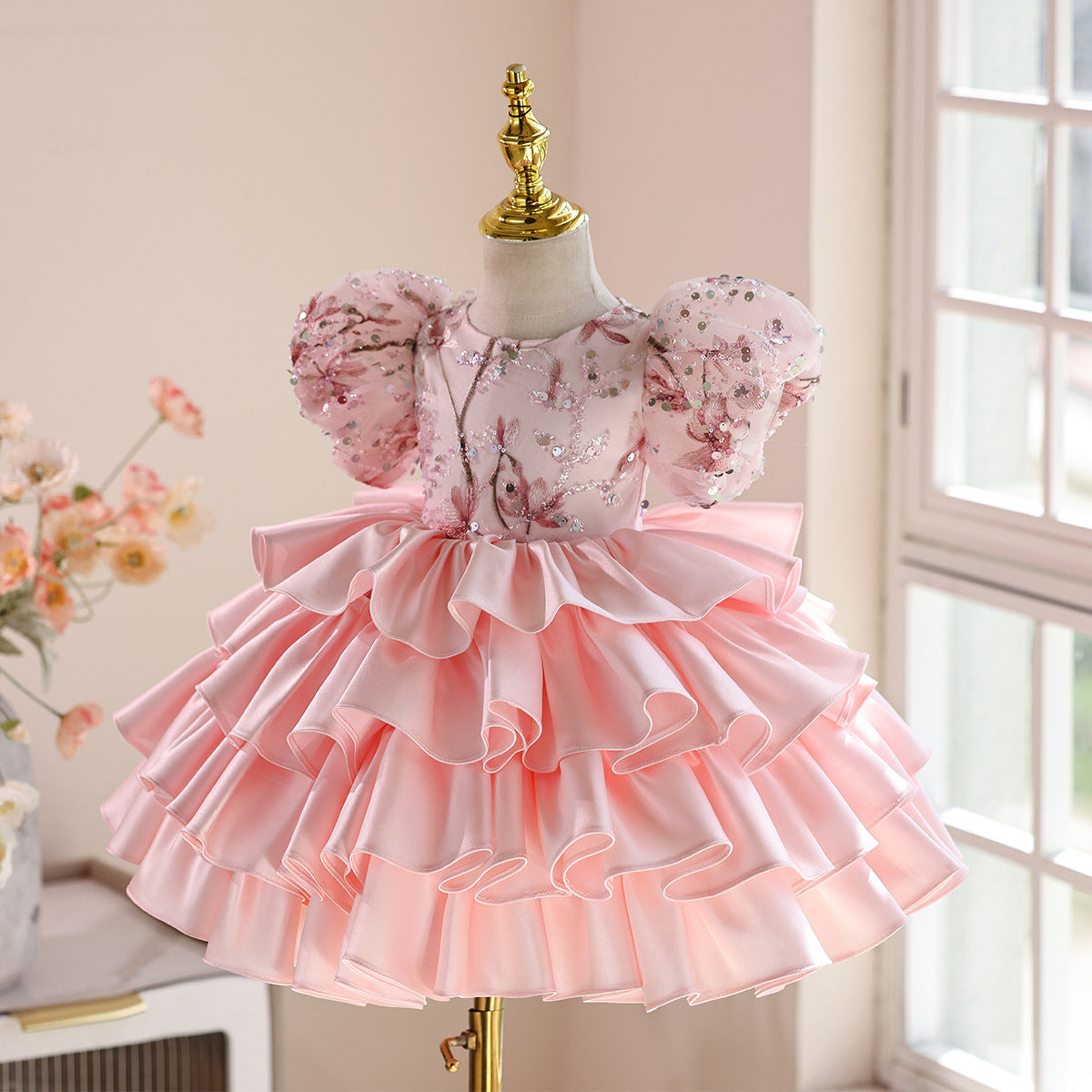 One-year-old Baby Girl Zhuazhou Princess Dress Light Luxury High-end Pettiskirt
