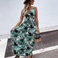 Printed Bohemian Maxi Dress V-neck