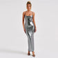 Sling Off-neck Slim Fit Temperament Sheath Dress