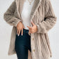 Women's Fashion Rabbit Plush Hooded Cardigan Coat