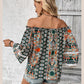 European American Fashion Floral Print Women's Blouse