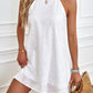 Pure Color Tied Sleeveless Casual Dress Women
