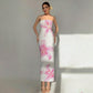 Sexy Slim Fit Printed Tube Top Bodycon Sheath Dress