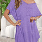 Single Side Chest Pocket Loose Casual And Comfortable T-shirt Dress