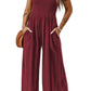 Sleeveless Tube Top Women's Commuting Wear Vest Jumpsuit Loose Wide Leg