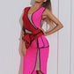 Women's Clothing Slim Fit Patchwork Casual Irregular Dress