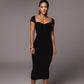 European And American Women's Clothing Art Tight One-step Dress