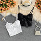 Lace Camisole With Slim Eyelashes And Beautiful Back