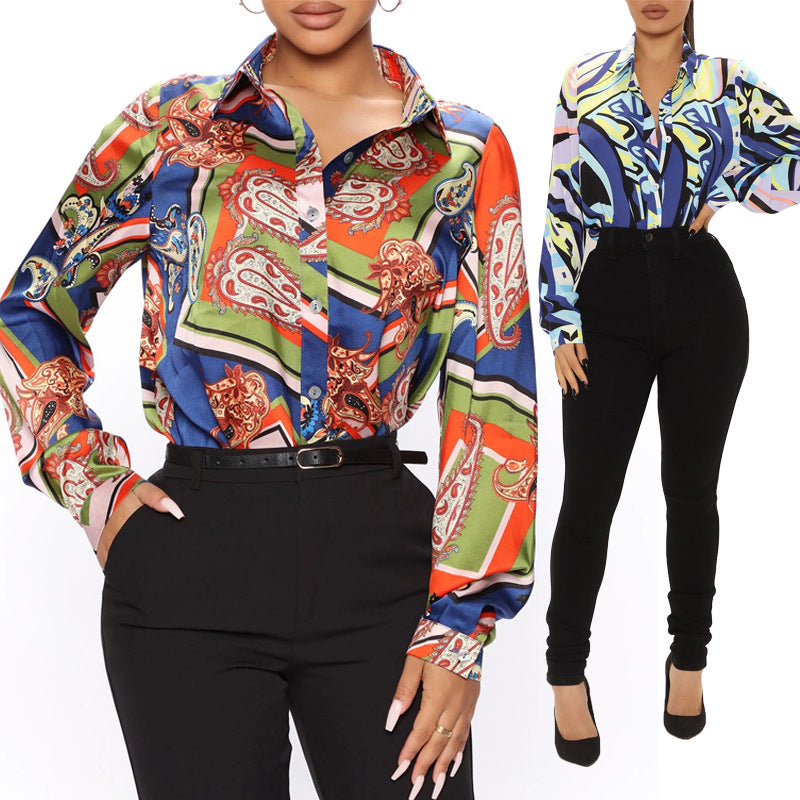 Women's Fashion Casual Long Sleeve Shirt Top