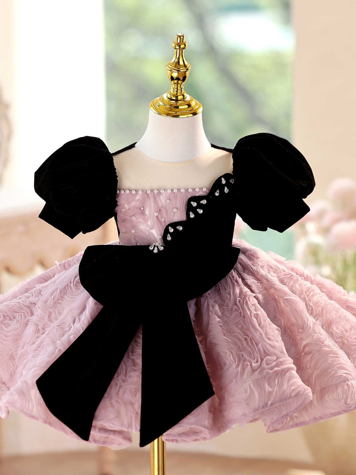 Girls' Formal Dress High Sense Piano Performance