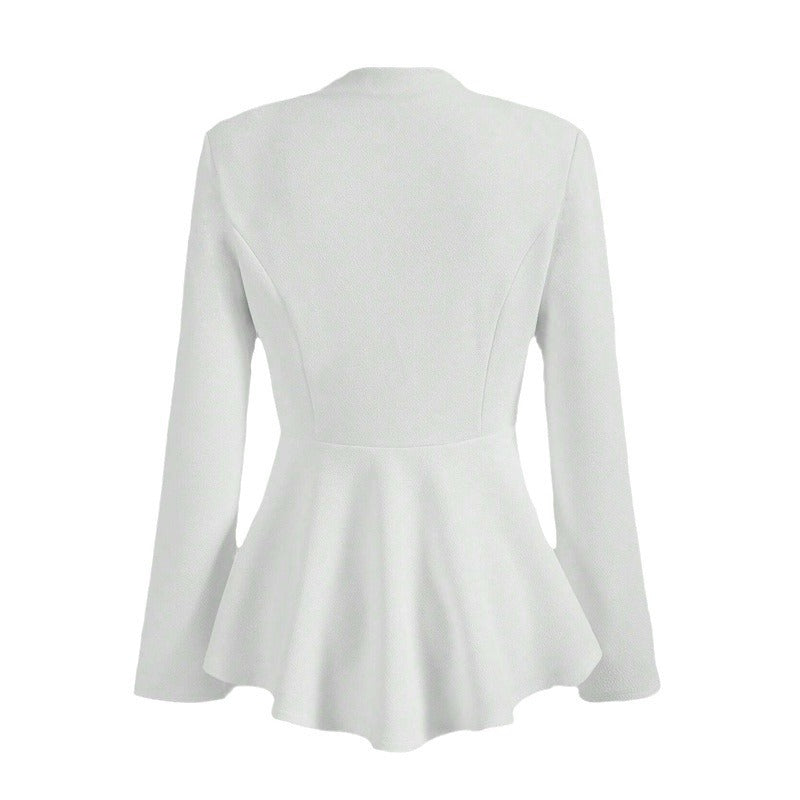 European And American Fashion Irregular Long Sleeve Small Suit Jacket