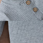 Autumn Children Three-color Sunken Stripe T Two-piece Suit