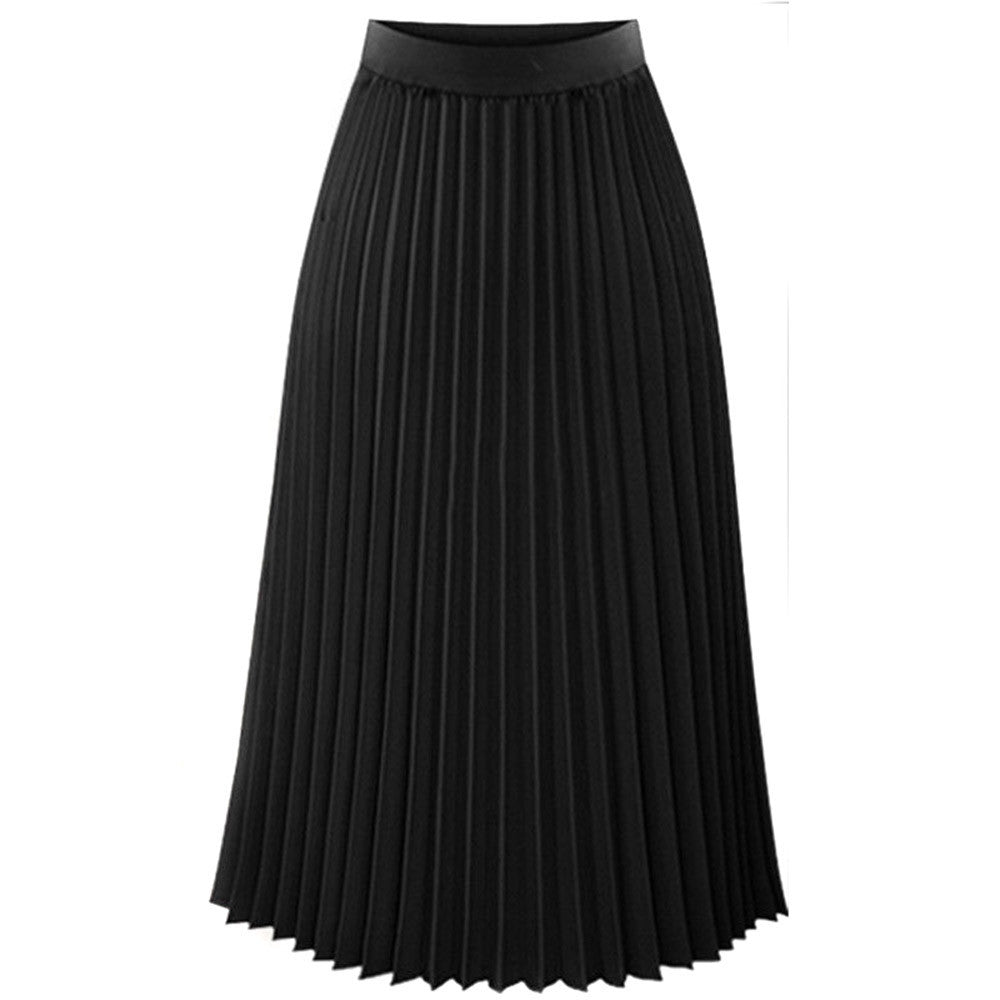 Jupe mi-longue en mousseline pour femme