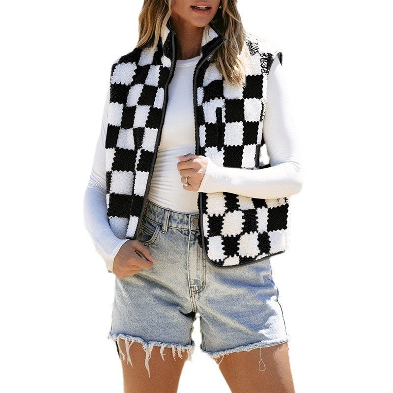 Casual All-match Plush Sleeveless Top For Women