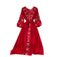 Women's Waist Slimming Mid-length Travel Vacation Dress