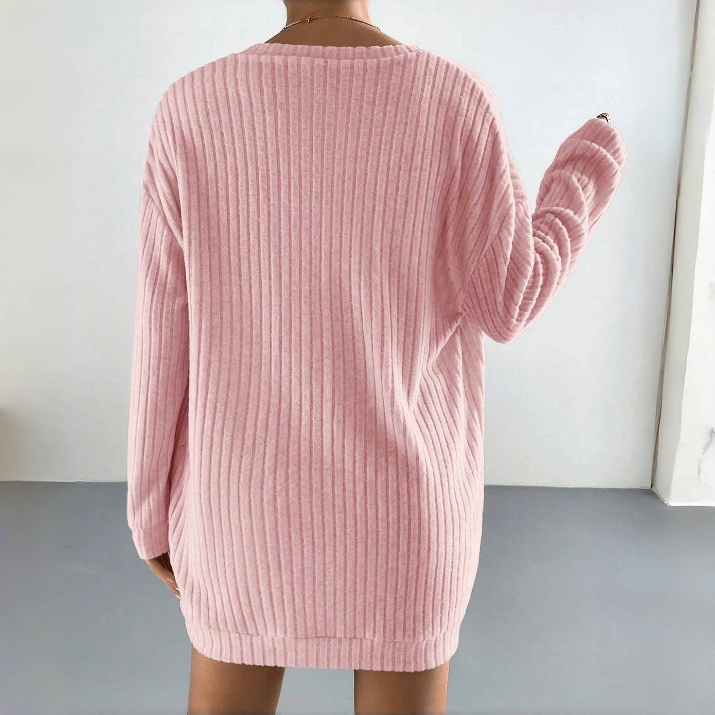 Brushed Striped Women's Pajama Three-piece Set