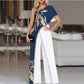 Wide Leg Pants With Fashionable Print Sideshow