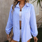 Loose Commute Leisure Long Sleeve Striped Shirt