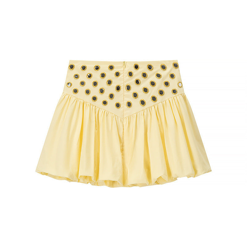 Sling Short Top High Waist Skirt