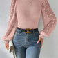 Tricots pour femmes, col rond, coutures, manches longues