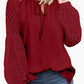 Lace Stitching Lace Loose T-shirt