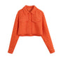 Women's Fashion Personalized Textured Short Coat