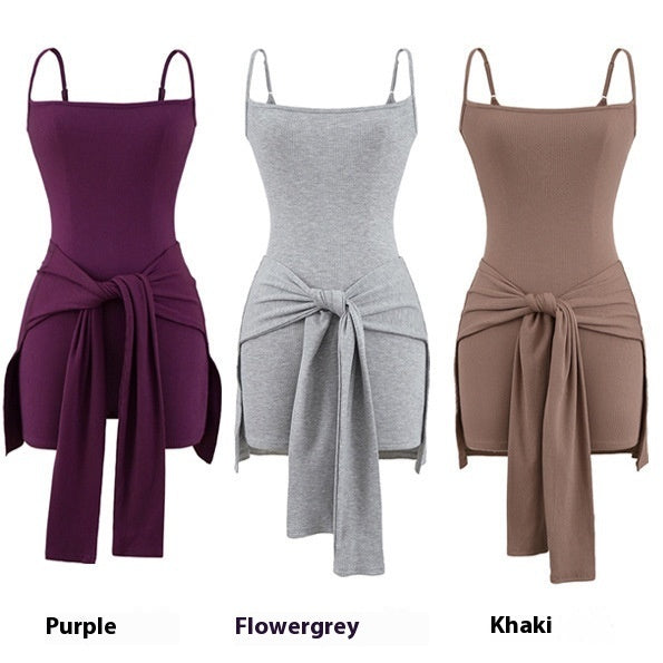 Waist Strap Two-piece Sling Dress Women's Summer Hip Skirt