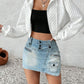 Elegant Loose Drop-shoulder Hooded Sweater Fashion Jacket