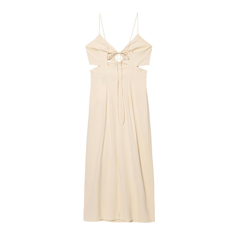 Women's Clothing Stylish Opening Design Holiday Midi Skirt Dress