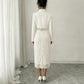 Elegant Lace-trimmed Petite Jacket And Lace Skirt Two-piece Set